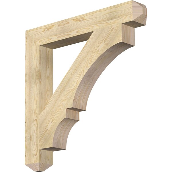 Ekena Millwork Balboa Craftsman Rough Sawn Bracket, Douglas Fir, 6"W x 44"D x 44"H BKT06X44X44BOA04RDF - main